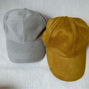 Lot of 2 NWT Women’s Baseball Caps Gray Terrycloth Vince Camuto OS